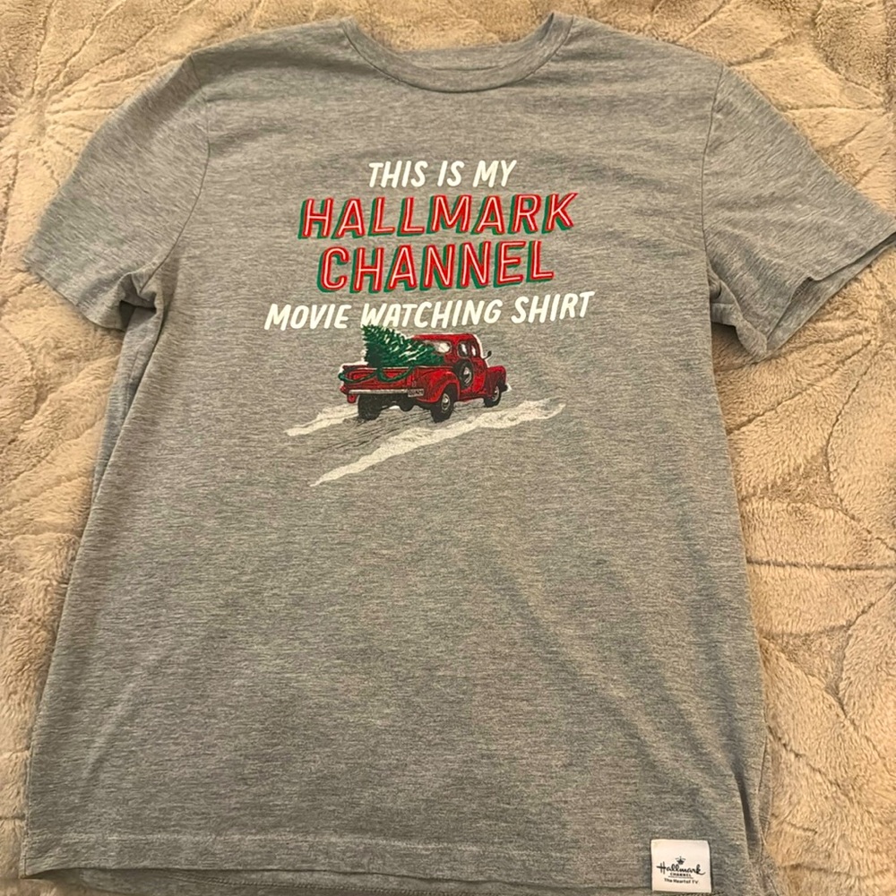 Hallmark “This is My Hallmark Channel Movie Watching Shirt” Size Small